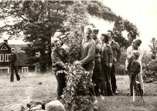 1972 Års Midsommar 50 års Jubeleum. Britt Kurt Arne Stig Gerd Rune.